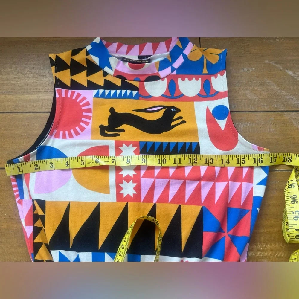 Nooworks Dahlia Dress Congdon Sleeveless High Neck Midi Dopamine Dressing Small - Picture 10 of 11